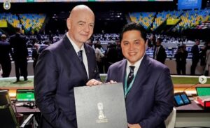 Presiden FIFA Gianni Infantino dan Ketua Umum PSSI Erick Thohir [Dok PSSI]
