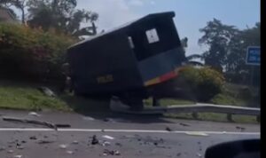Tangkapan Layar Kecelakaan di Tol Jagorawi [Instagram]