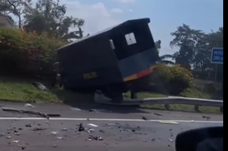 Tangkapan Layar Kecelakaan di Tol Jagorawi [Instagram]