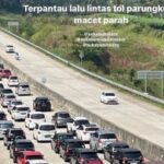 Tangkapan Layar Kemacetan di Exit Tol Parungkuda Sukabumi [Instagram sukabumitoday]