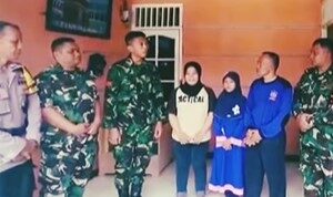 Tangkapan Layar Anggota TNI AU Meminta Maaf Usai tendangg Ibu-ibu di Jalan [Instagram]