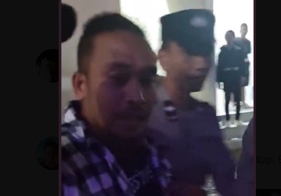 Tangkapan Layar Abdur Ditangkap Polisi [Twitter]