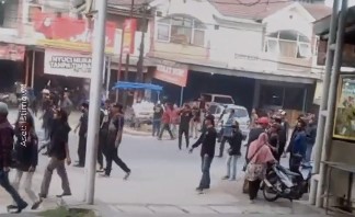 Kericuhan di Pasar Kutabumi [Instagram]