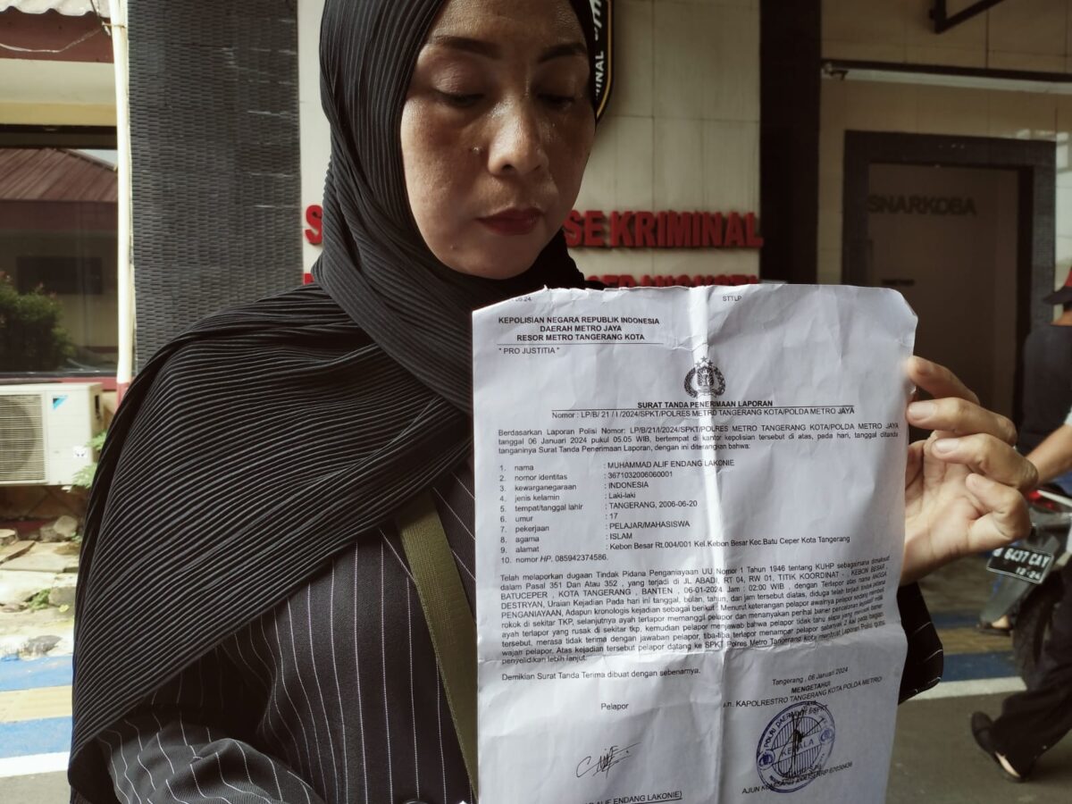 anak caleg aniaya warga