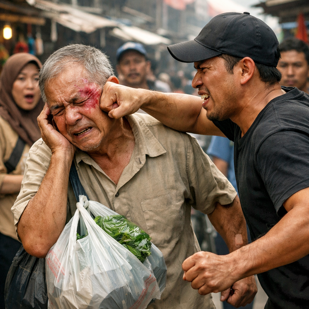 Ilustrasi Gambar Pemukulan