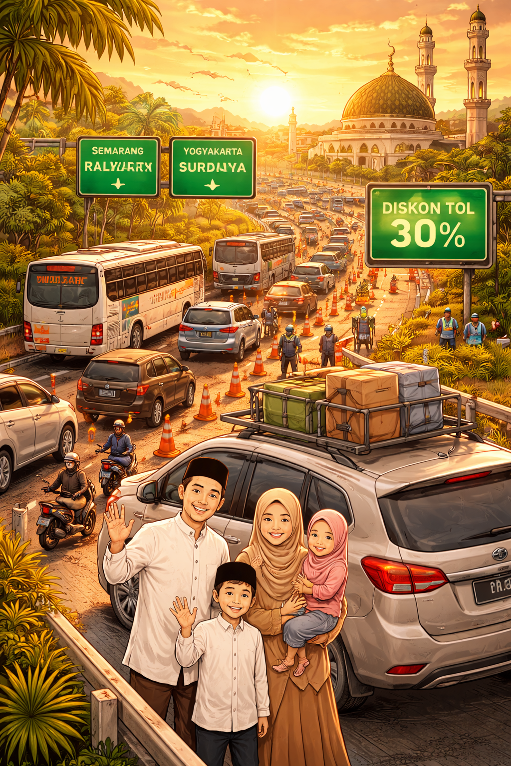 Ilustrasi Gambar Mudik Lebaran