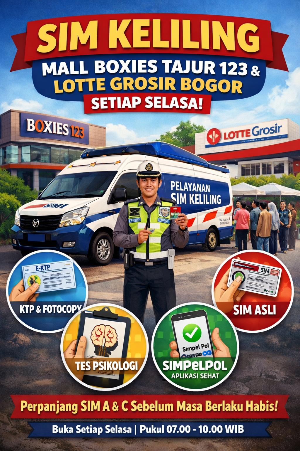 sim keliling kota bogor