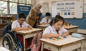 Kelas inklusi dengan pembelajaran kreatif